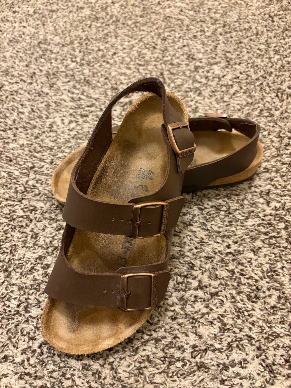Birkenstock Brown Milano Double Strap Sandal - Picture 2 of 11